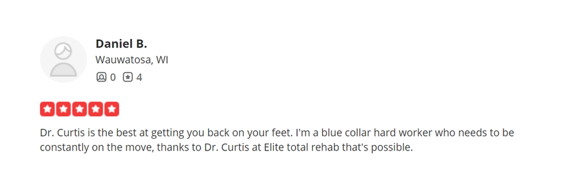 Chiropractic Northwest Chicago IL Daniel Testimonial